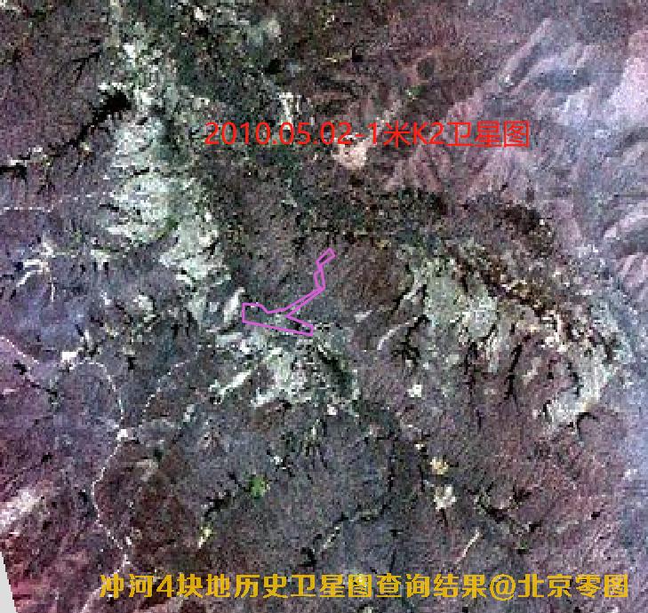 冲河4块地2010年到2012年卫星图