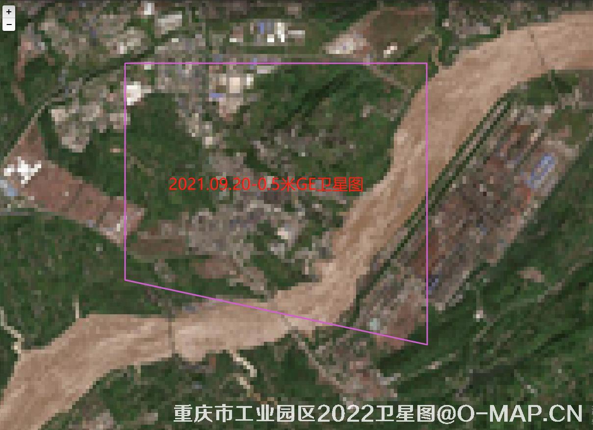 重庆市长寿区晏家街道工业园区2021年最新GeoEye卫星图