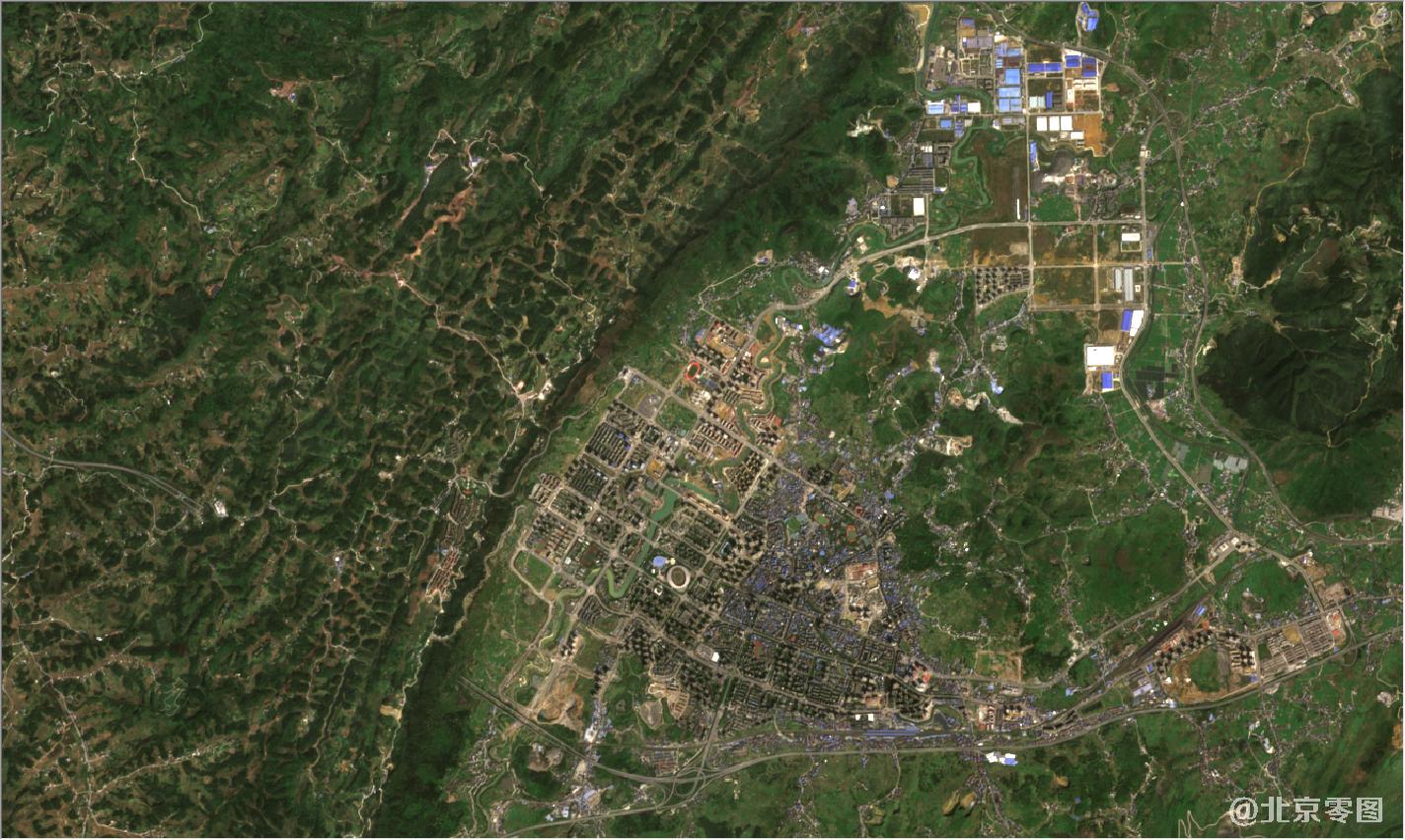 重庆市2021年3月份卫星地图