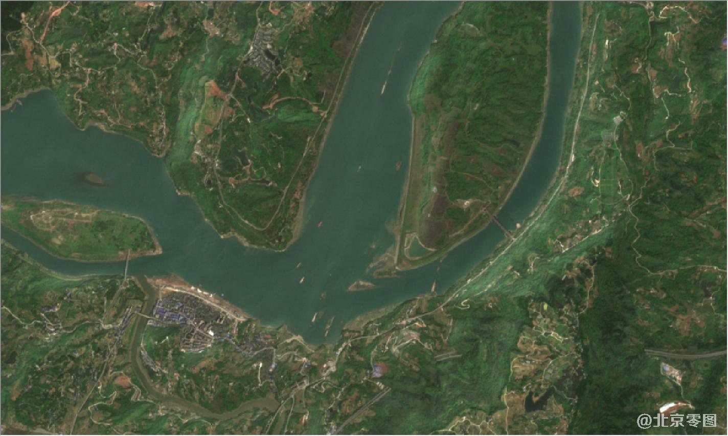 重庆市2021年3月份最新卫星影像地图