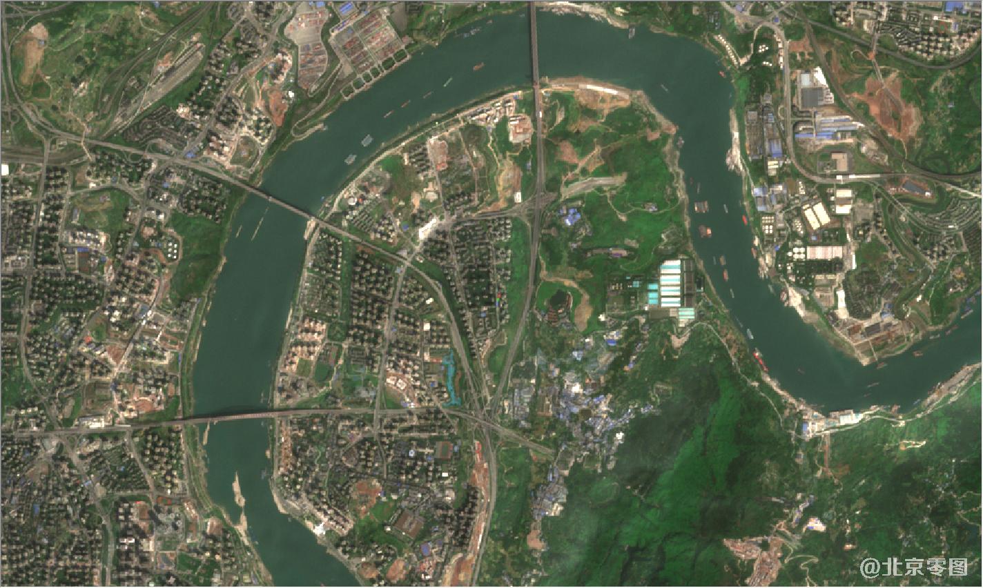 重庆市2021年3月份最新卫星影像地图