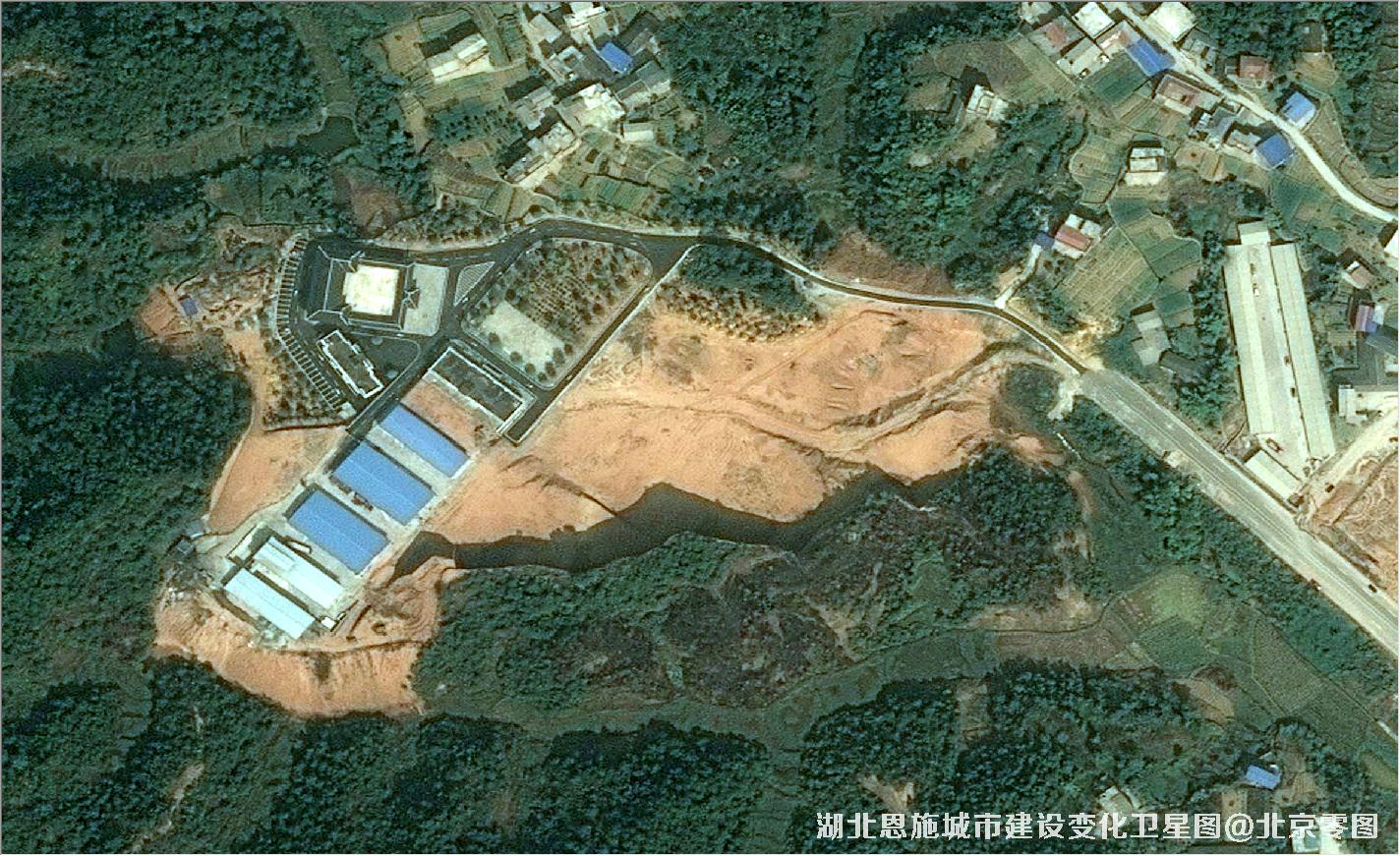 湖北恩施城市建设变化卫星图