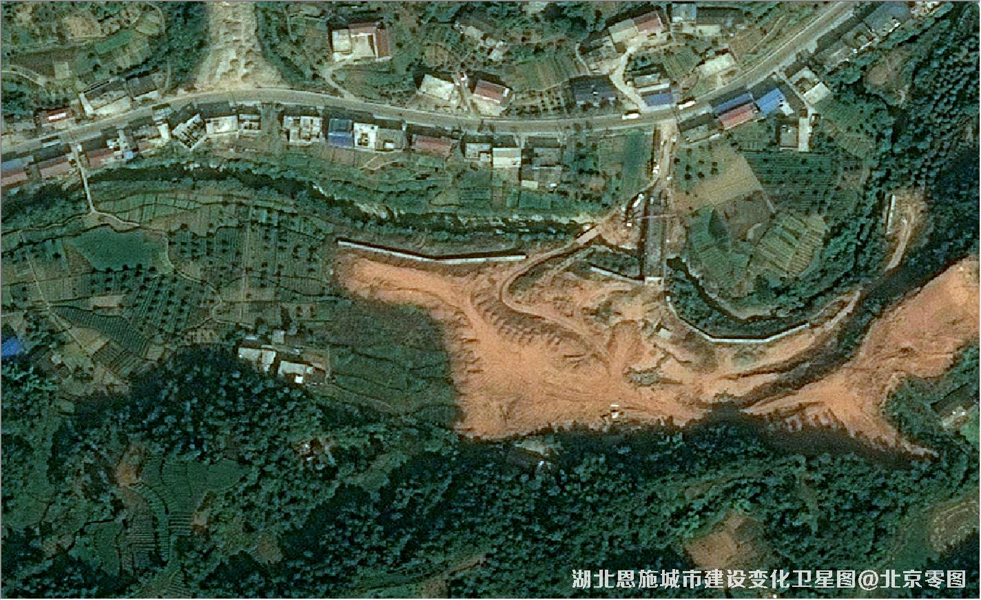 湖北恩施城市建设变化卫星图