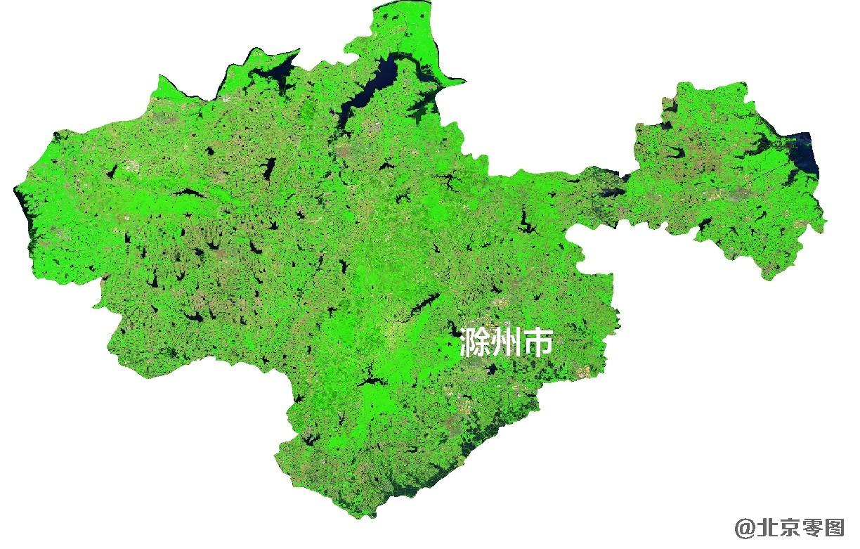 滁州市2021年5月份城市绿化卫星图