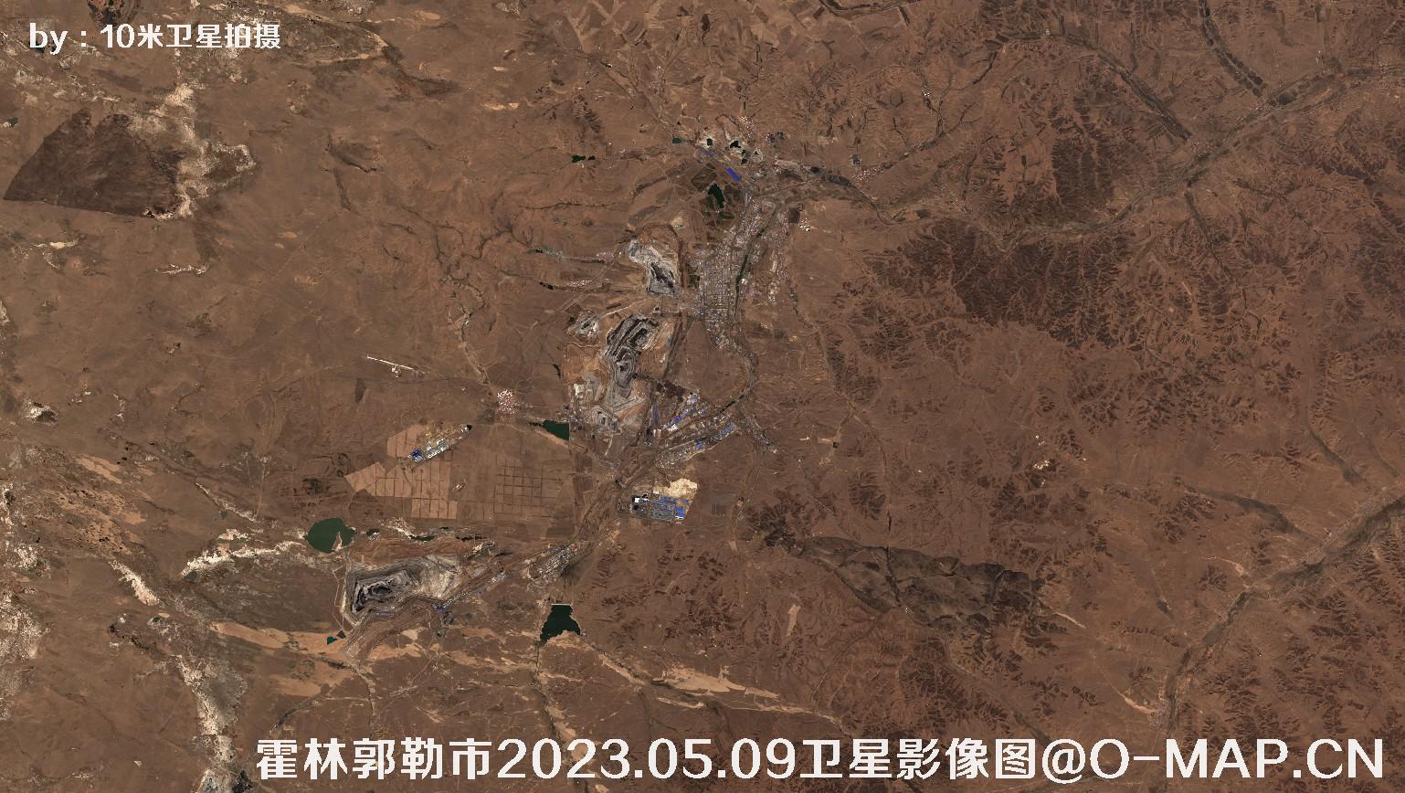 霍林郭勒市2023.05.09卫星影像图