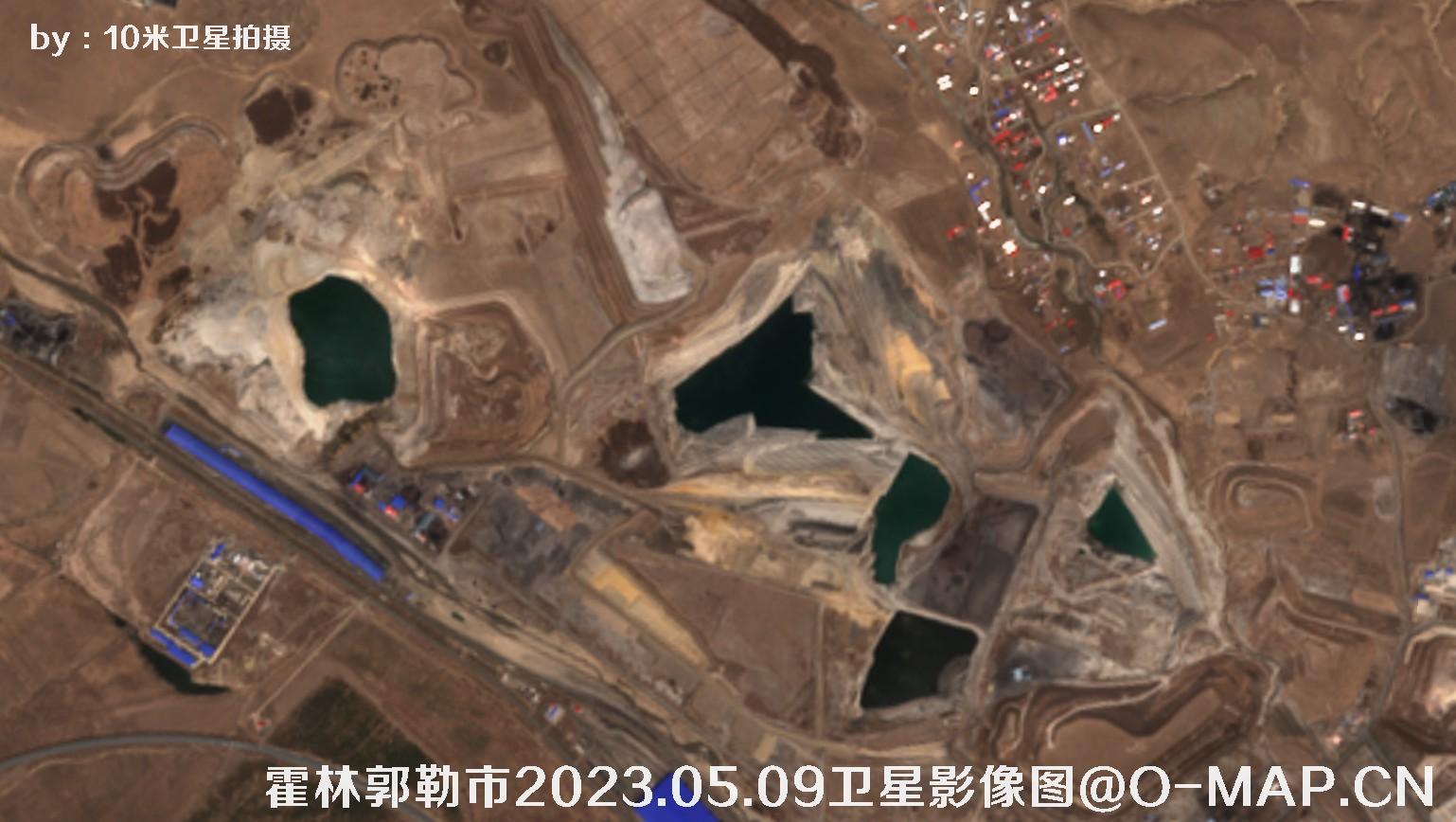 霍林郭勒市2023.05.09卫星影像图