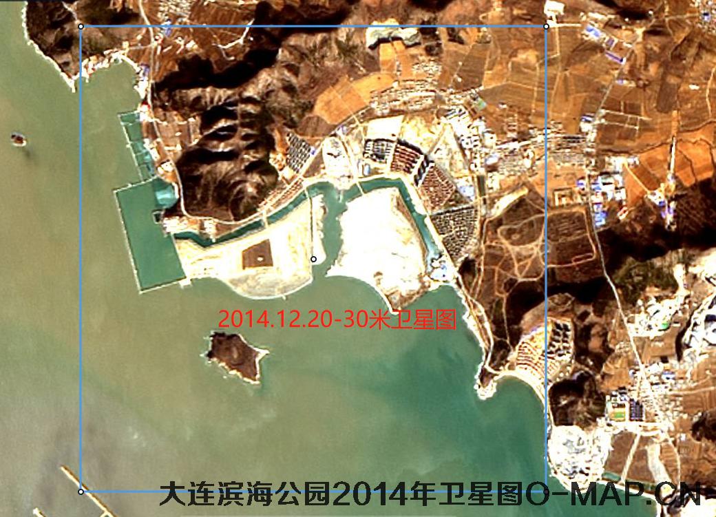 辽宁省大连市2014年12月份Landsat卫星图