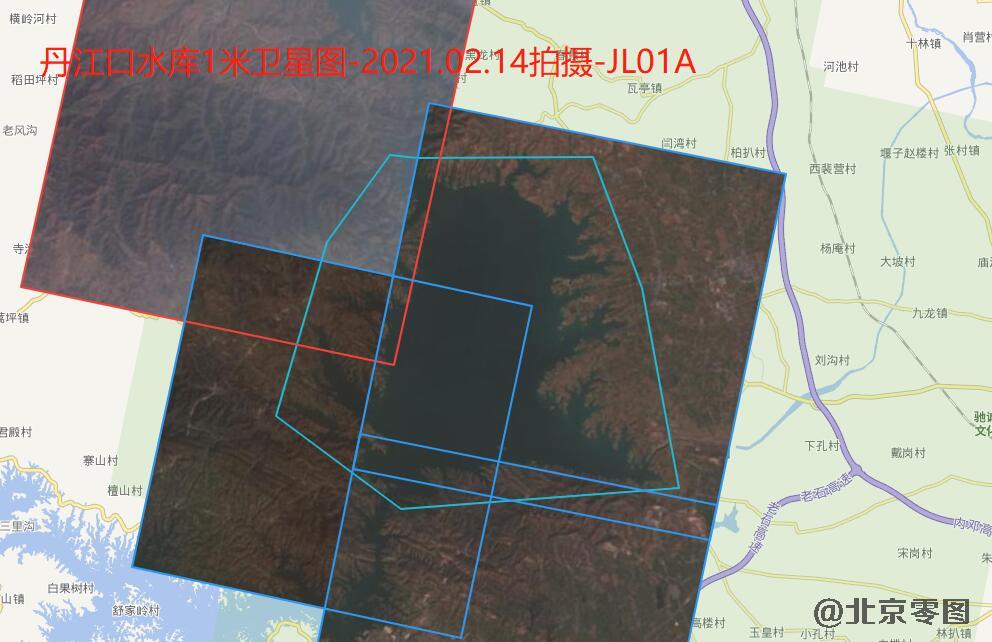 丹江口水库1米分辨率卫星图查询结果