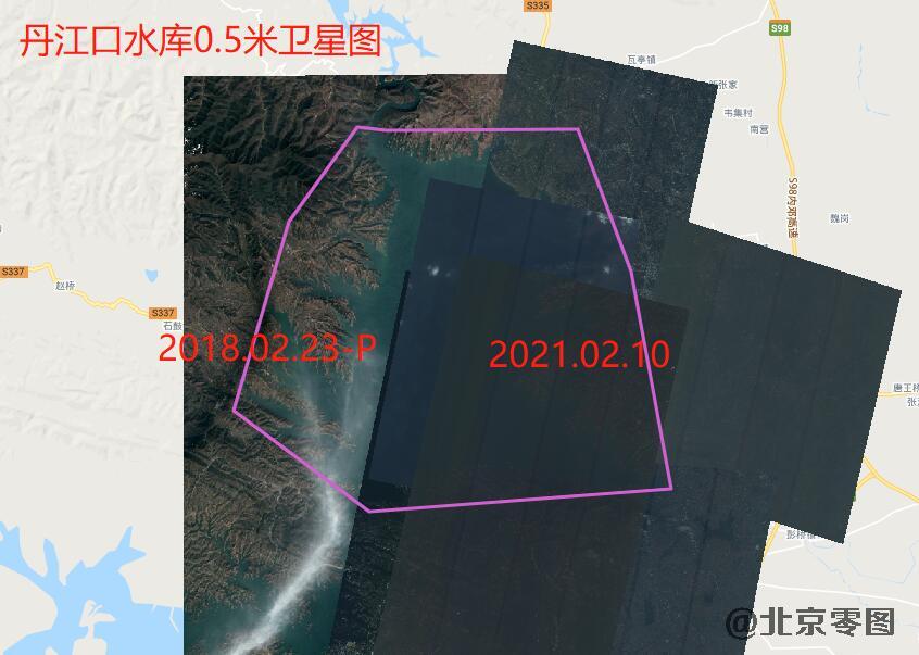 丹江口水库0.5米分辨率卫星图查询结果