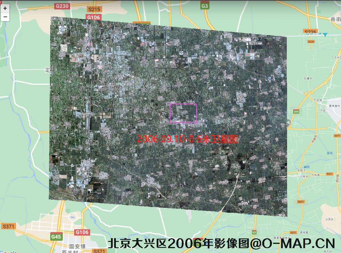 北京大兴区礼贤镇2006年历史卫星影像图