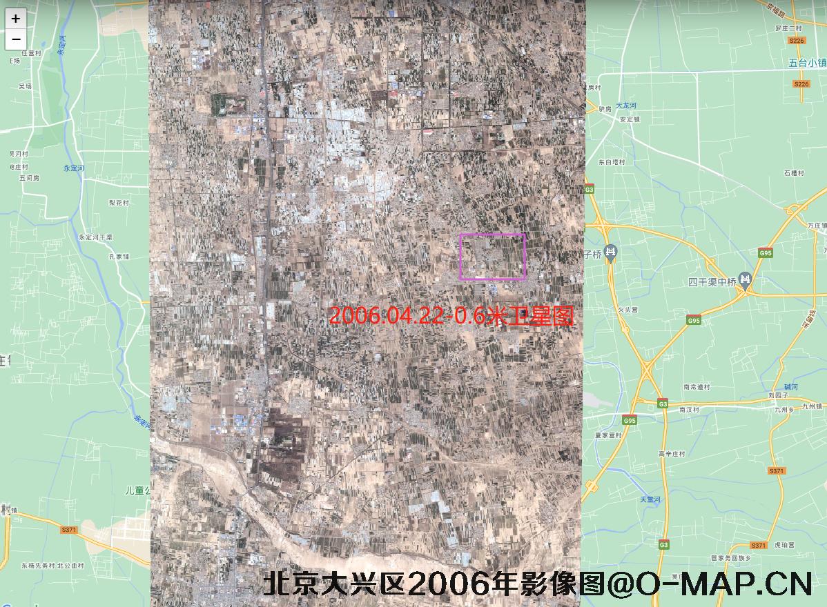 北京大兴区礼贤镇2006年历史卫星影像图