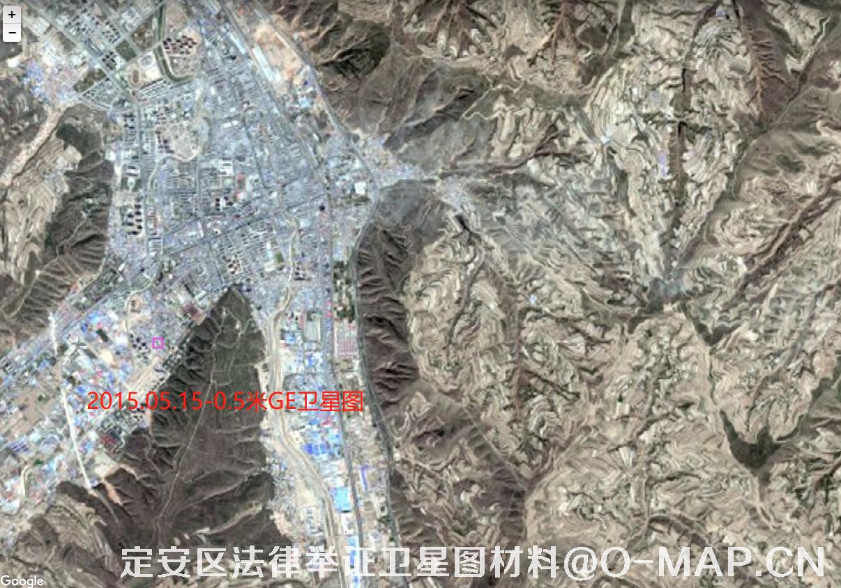 甘肃省定西市安定区2013年GeoEye卫星图