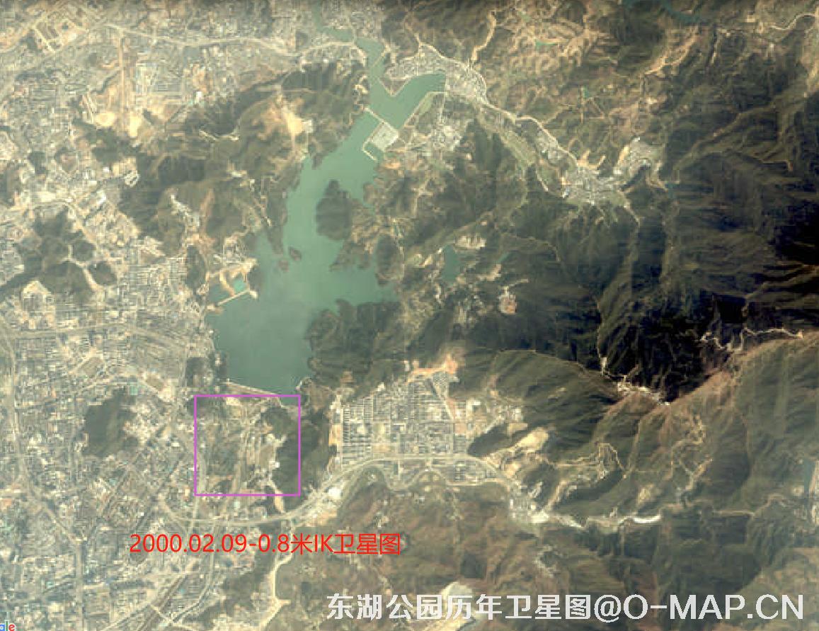 深圳东湖公园2000年IKONOS卫星图