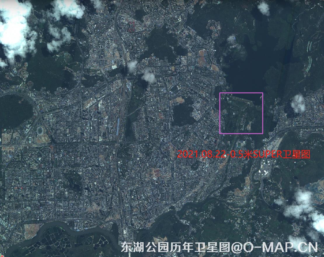 深圳东湖公园2021年高景一号卫星图