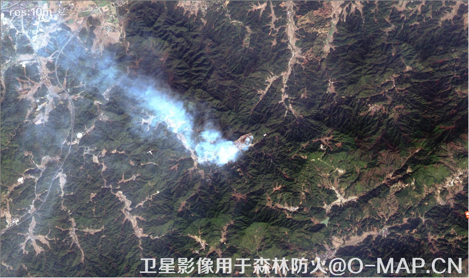 卫星影像用于森林防火