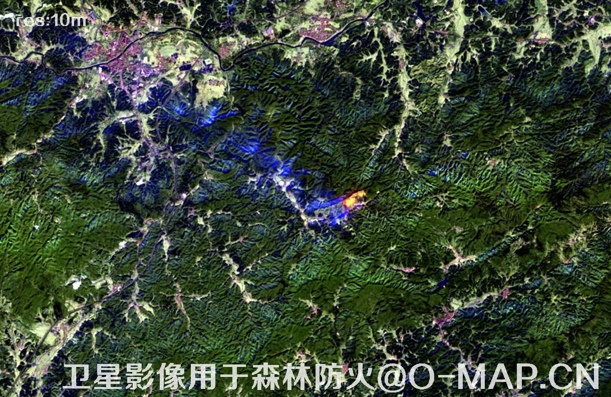 卫星影像用于森林防火@林业卫星