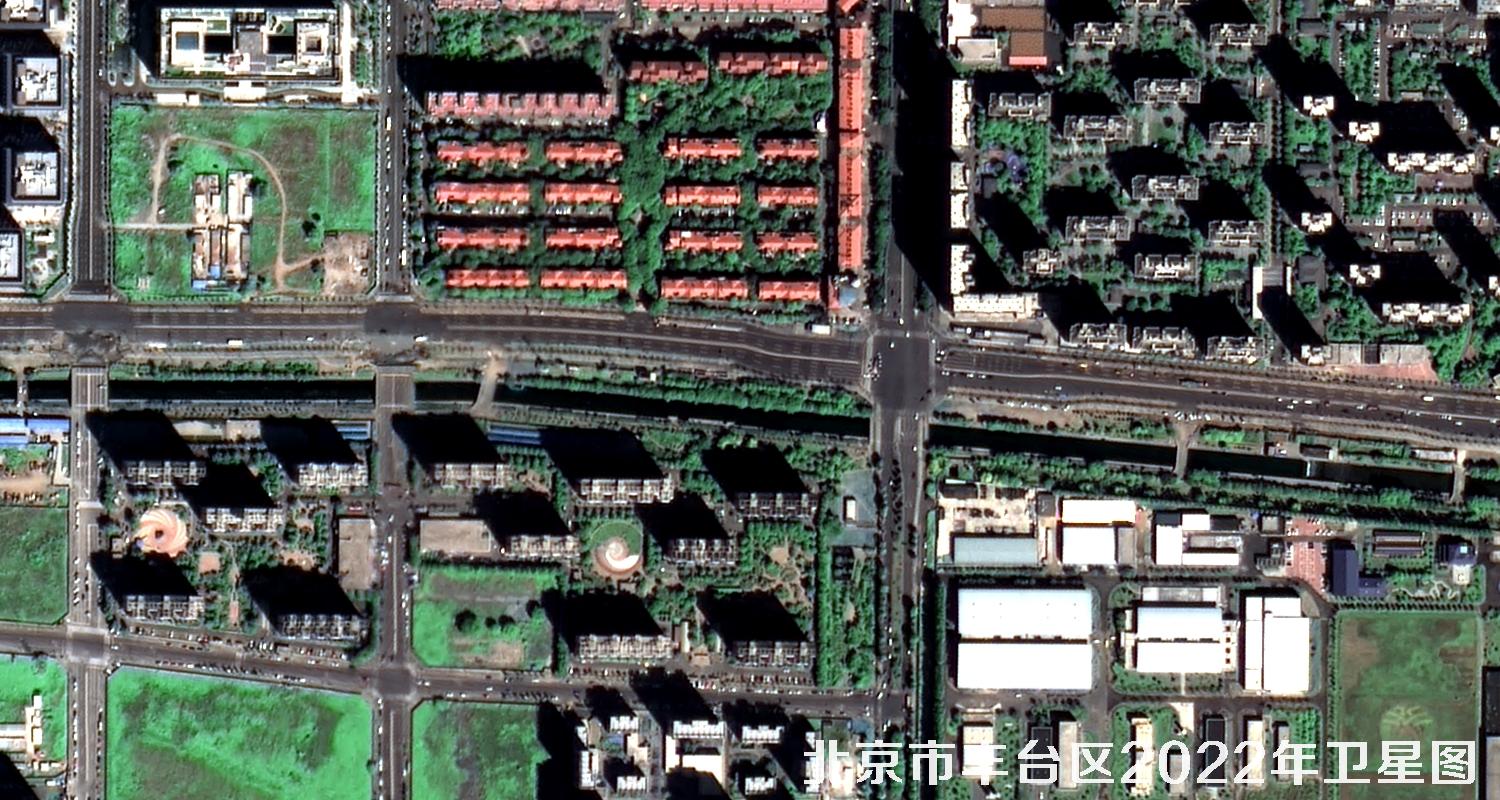 北京市丰台区2022年高清卫星图