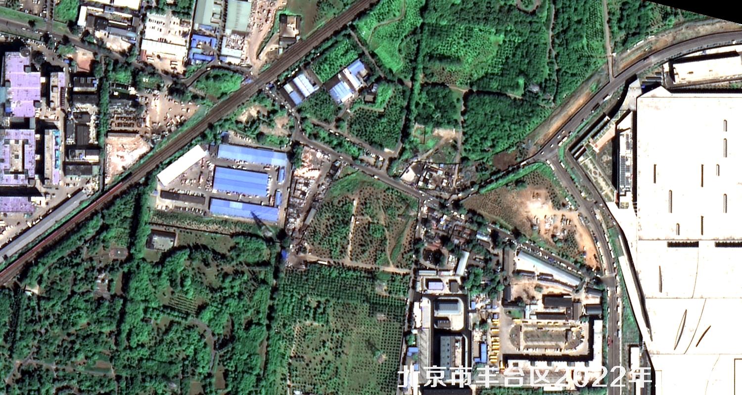 北京市丰台区2022年高清卫星图