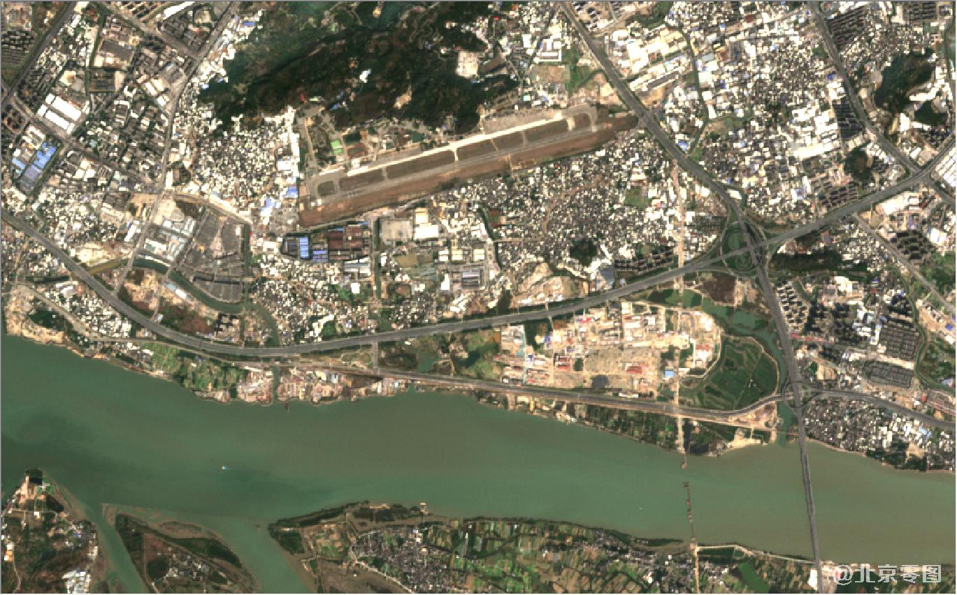 图-福州市长乐市福清市最新卫星图-福建南省最新卫星地图@北京亿景图