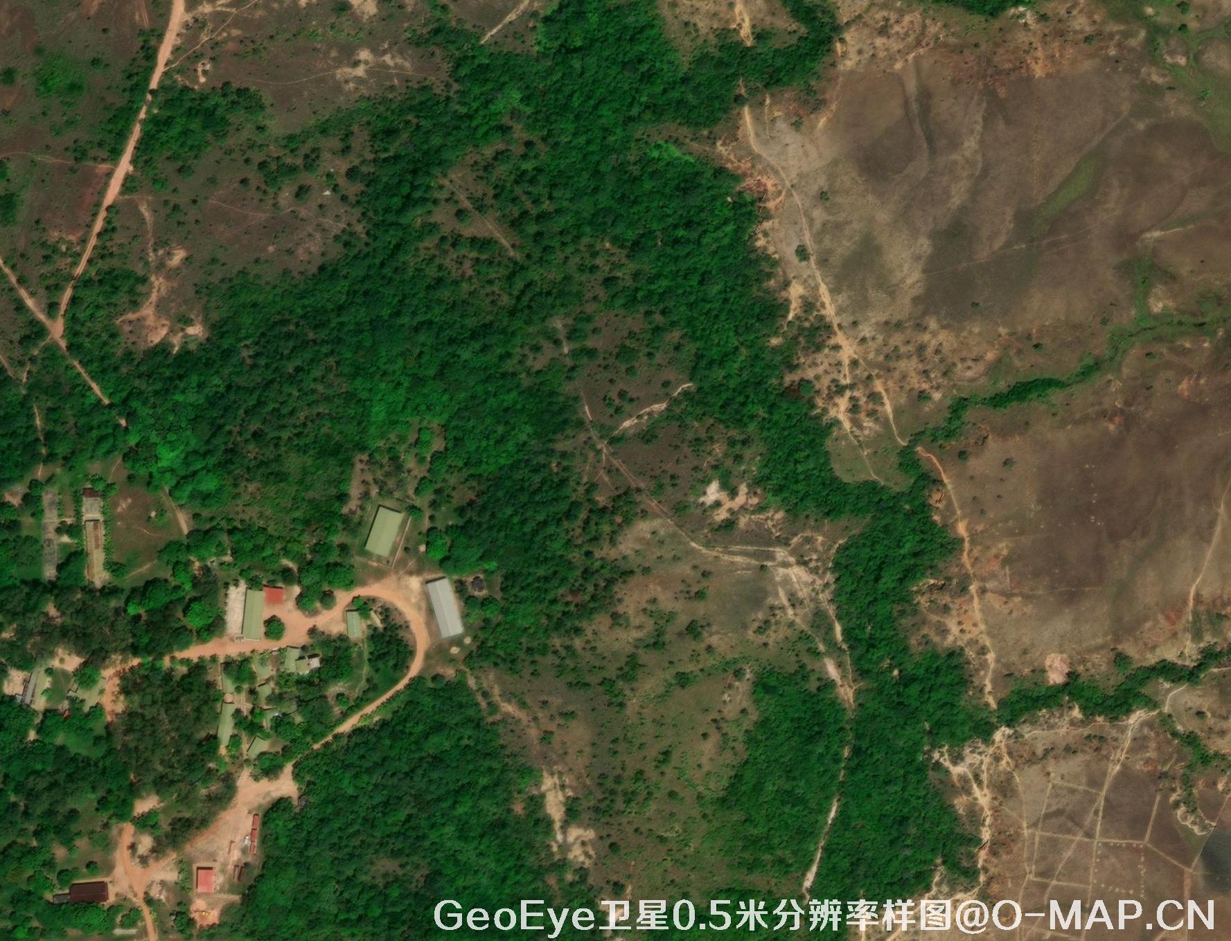 Maxar卫星公司的GeoEye卫星拍摄的0.5米卫星图