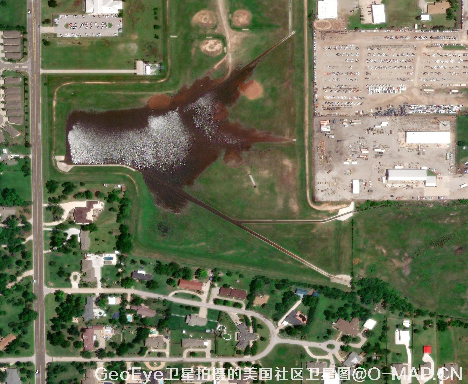 GeoEye卫星拍摄的美国社区卫星图