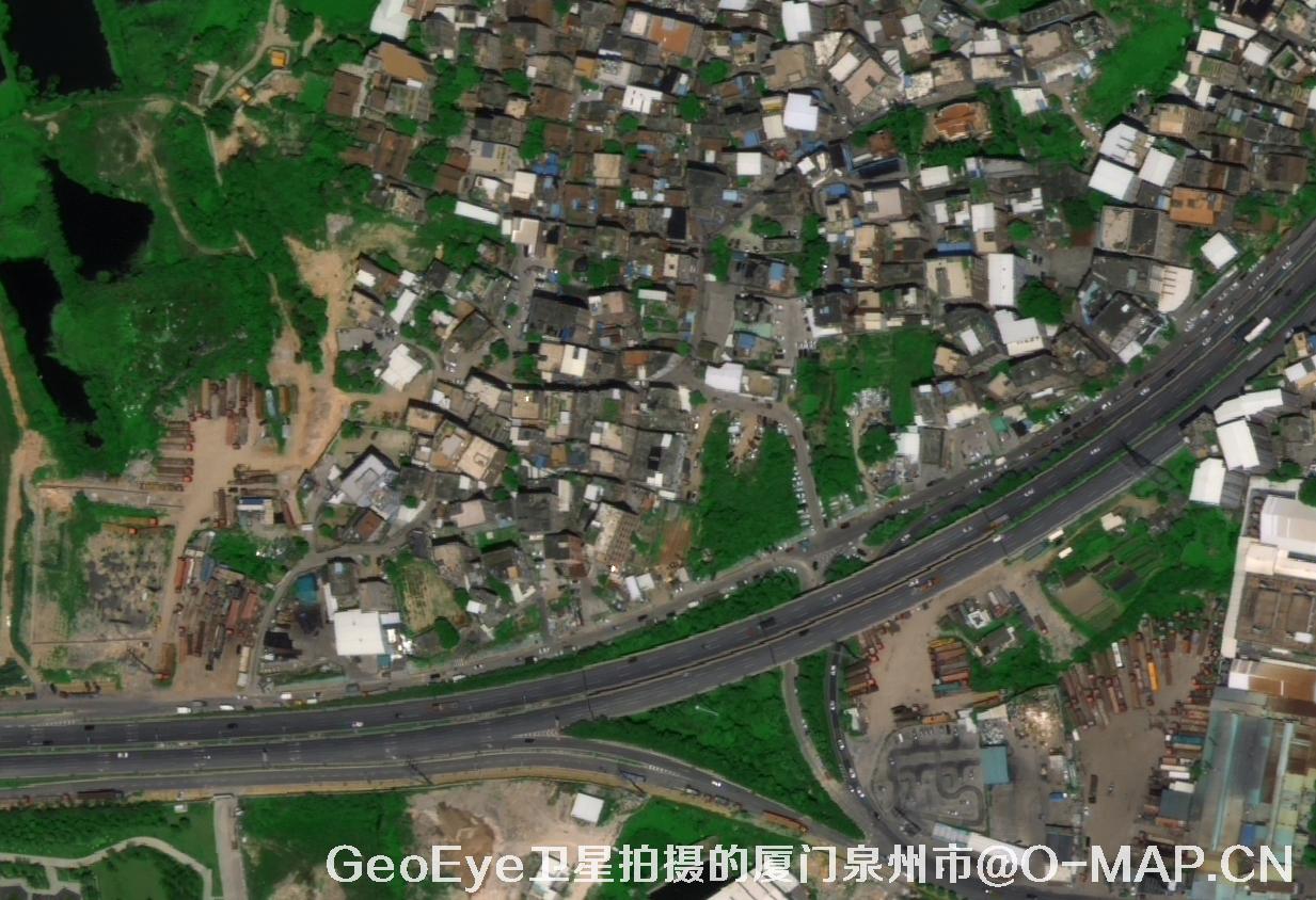 GeoEye卫星拍摄的0.5米卫星图
