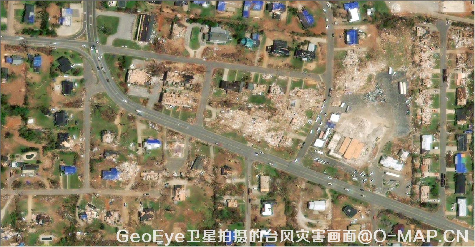 GeoEye卫星拍摄的0.5米卫星图可用于工业园区地图