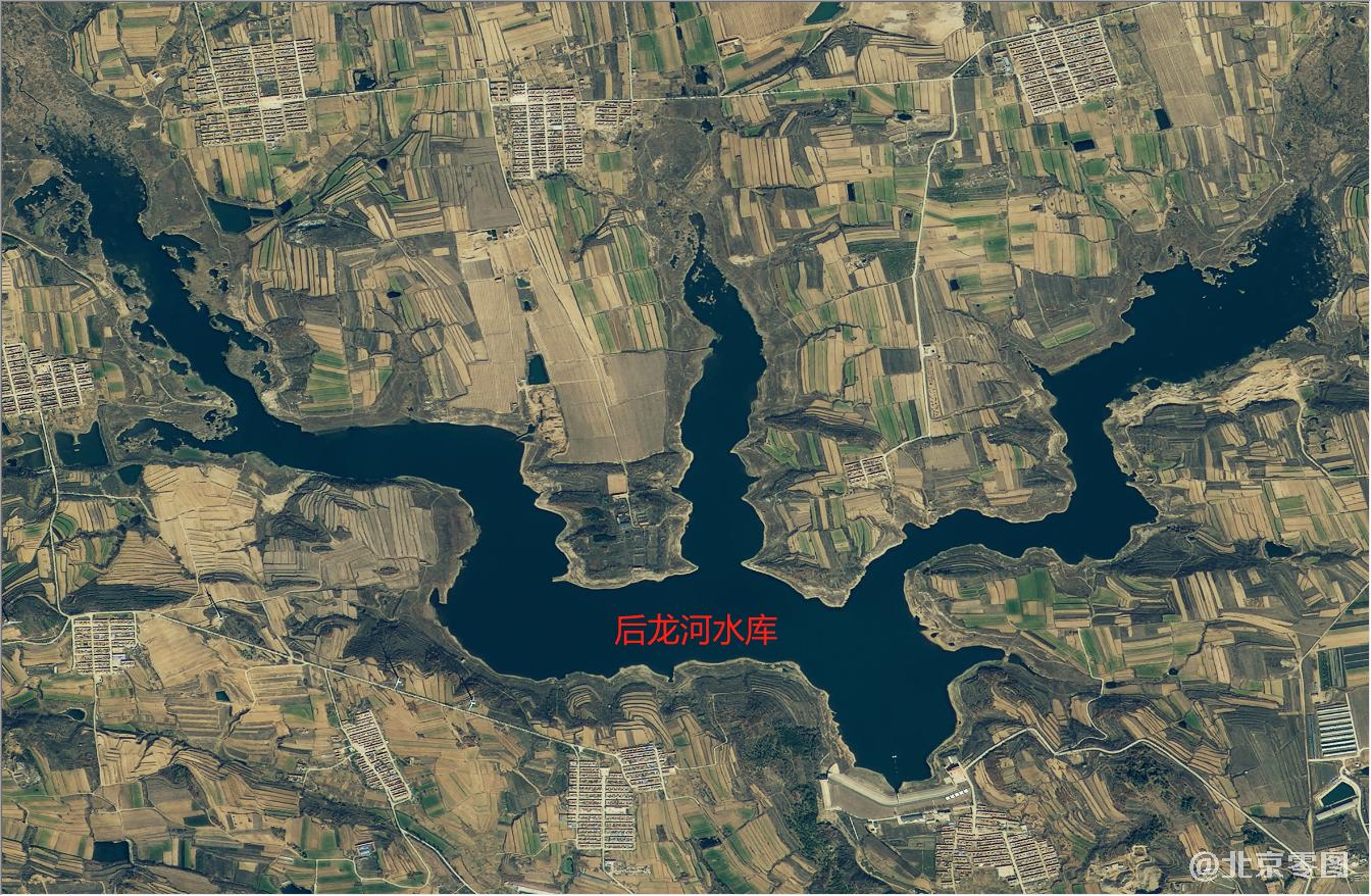 后龙河水库卫星影像图