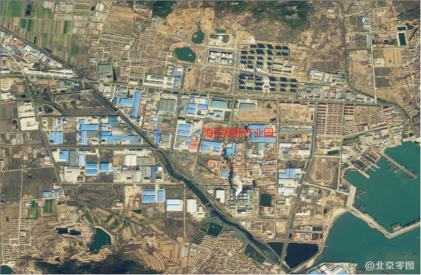 荣成海洋高新产业园卫星影像图