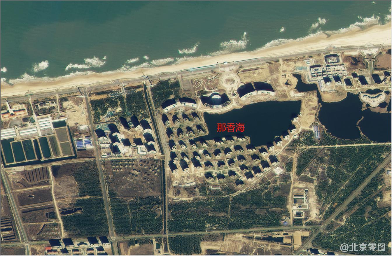 荣成那香海景区卫星影像图