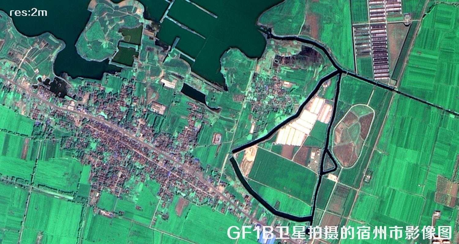 GF1B卫星拍摄的2米分辨率卫星图
