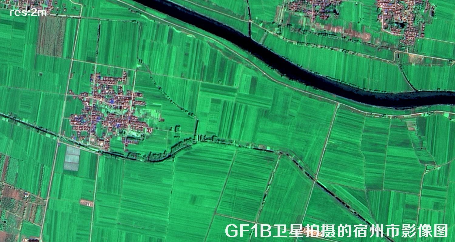 GF1B卫星拍摄的2米分辨率卫星图