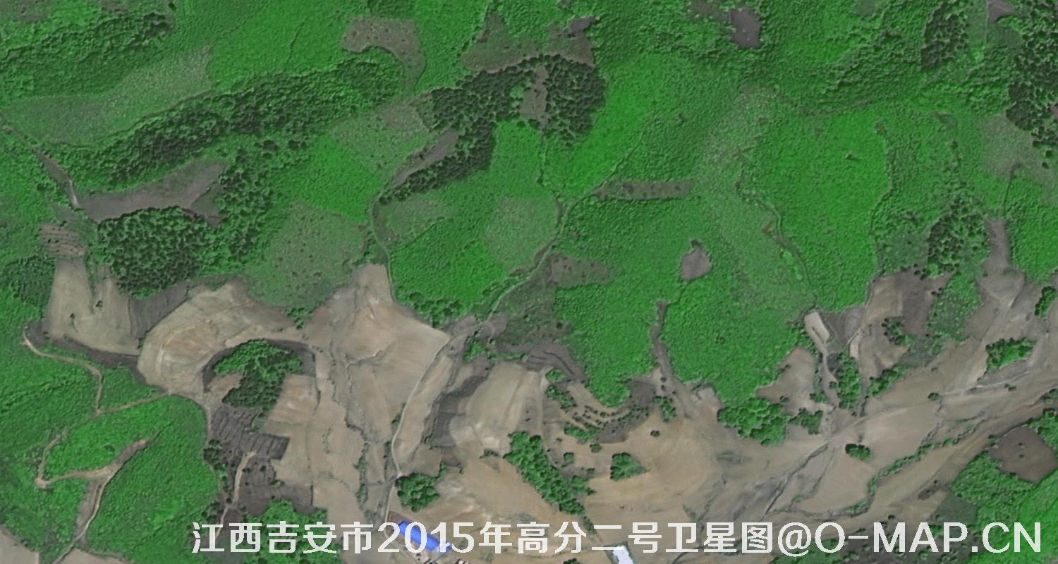 0.8米GF2卫星拍摄的地图图片