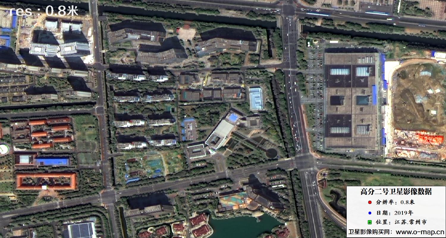 江苏省常州市2019年0.8米GF2卫星影像图