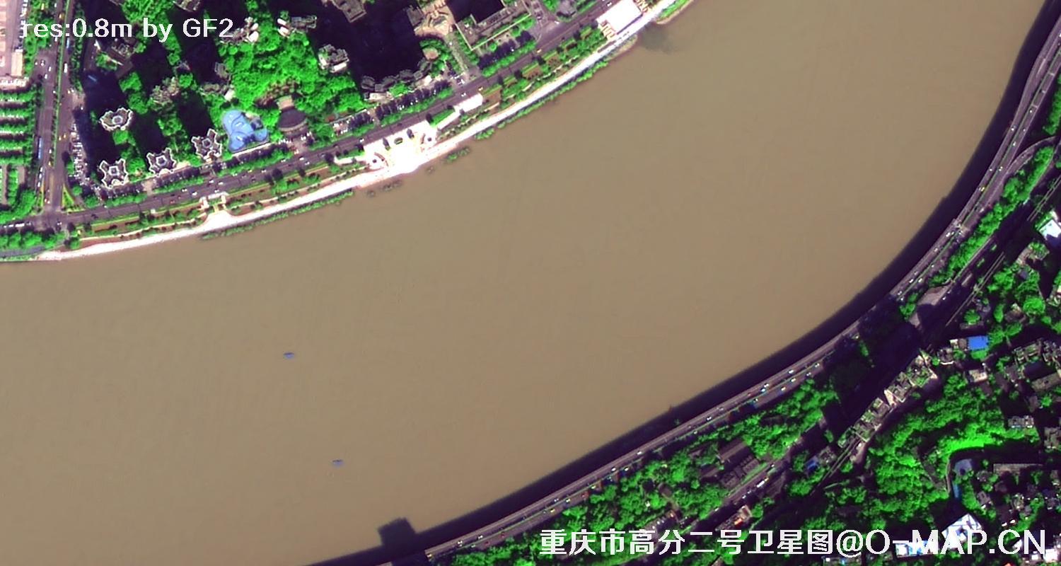 国产0.8米GF2卫星拍摄的卫星影像图片
