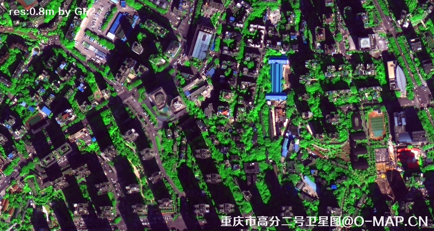 0.8米分辨率卫星样图