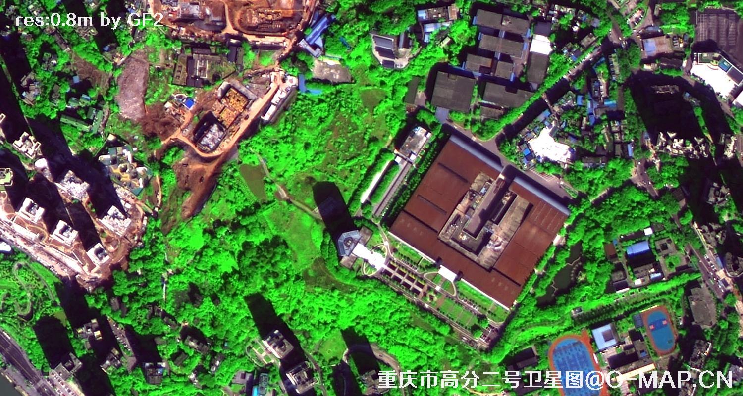 0.8米分辨率卫星拍摄的影像图效果