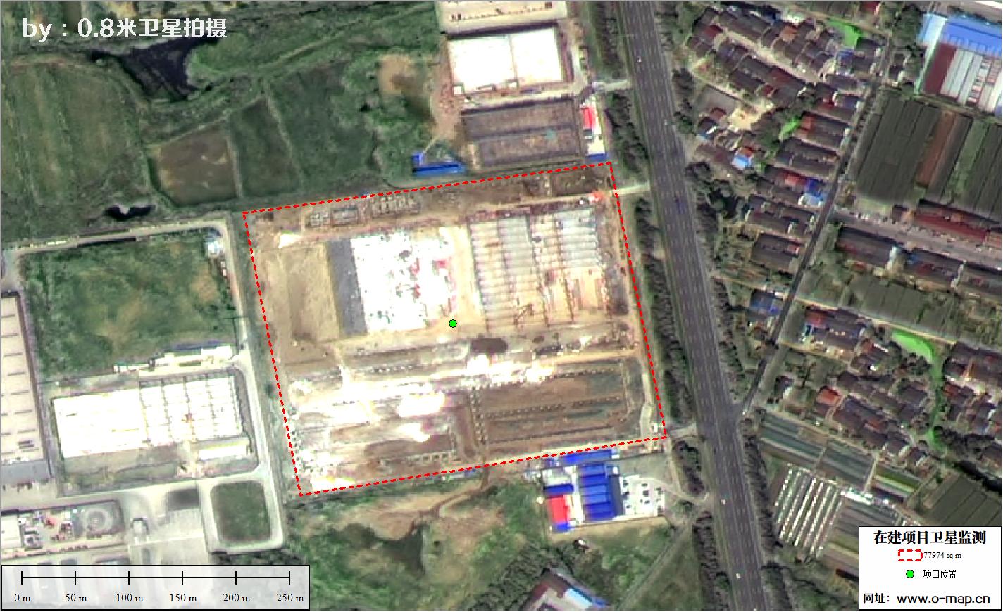 江苏省常州市在建房地产项目施工现场卫星监测