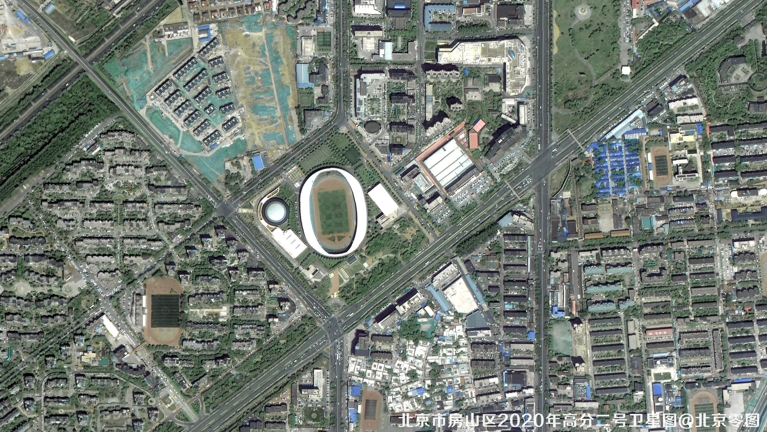 chinese 0.8-meter GF2 satellite image sample