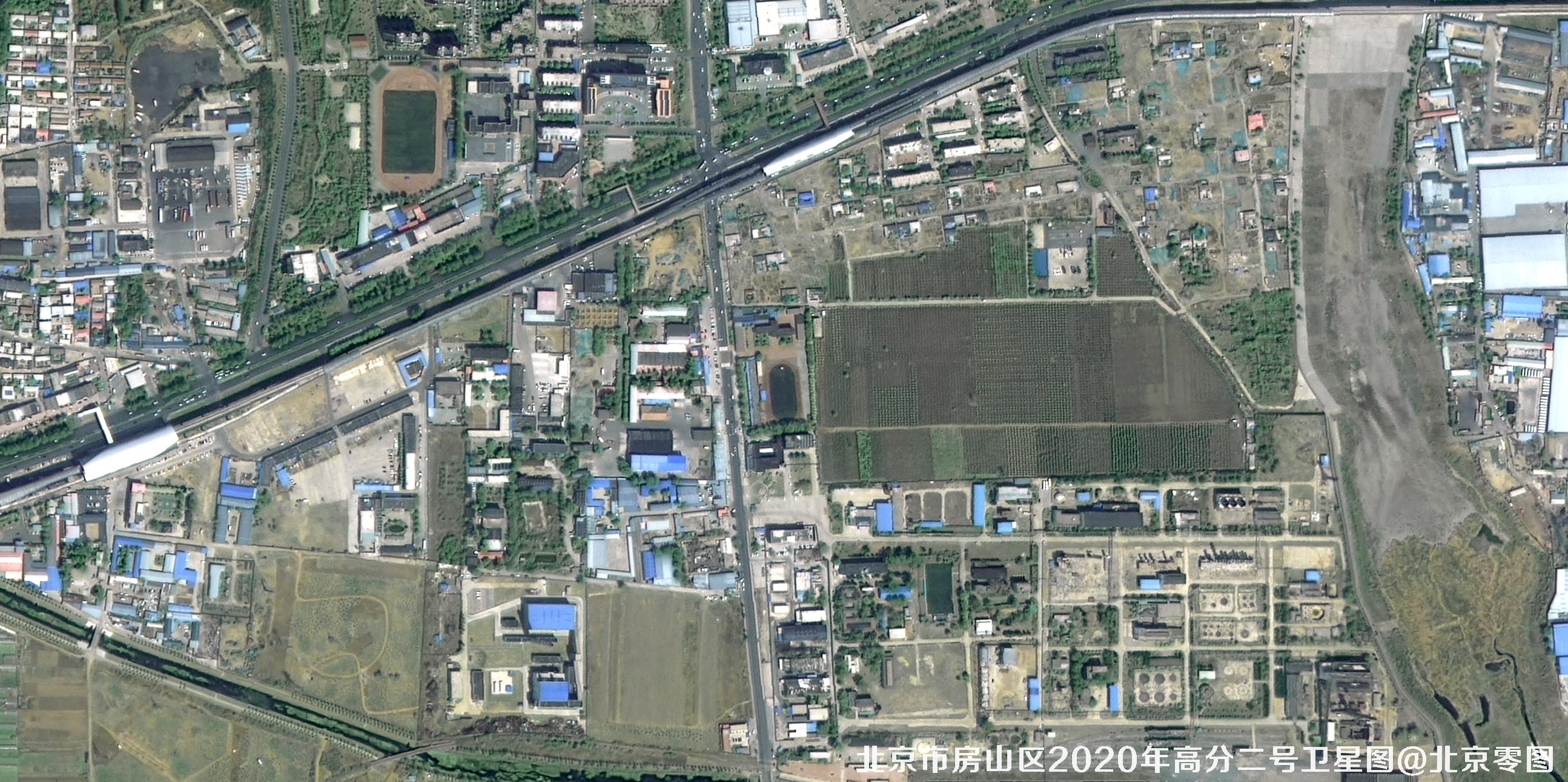 北京海淀区0.8米卫星图样例-高分二号卫星图