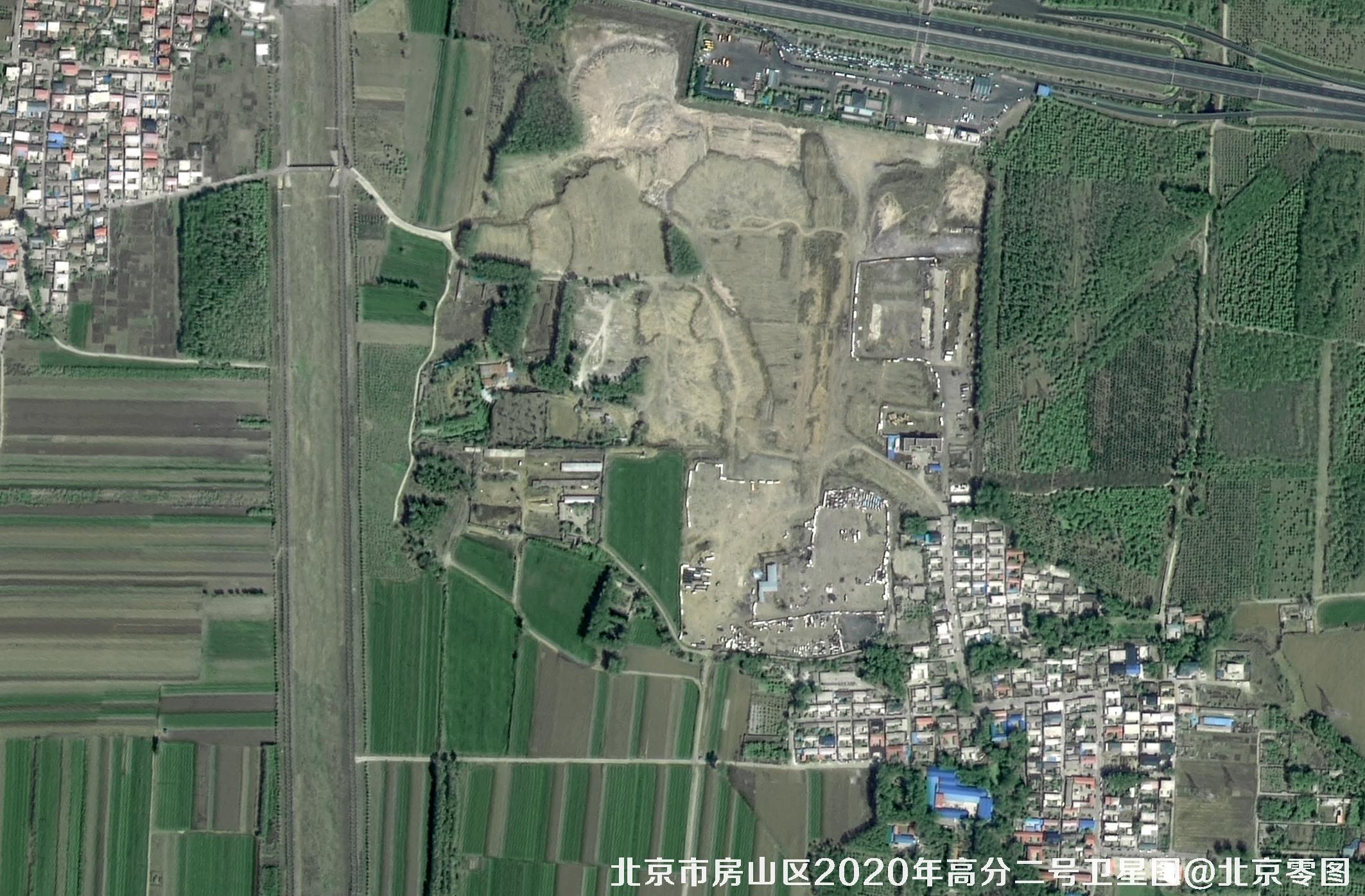 高分二号拍摄的2020年北京市房山区卫星图