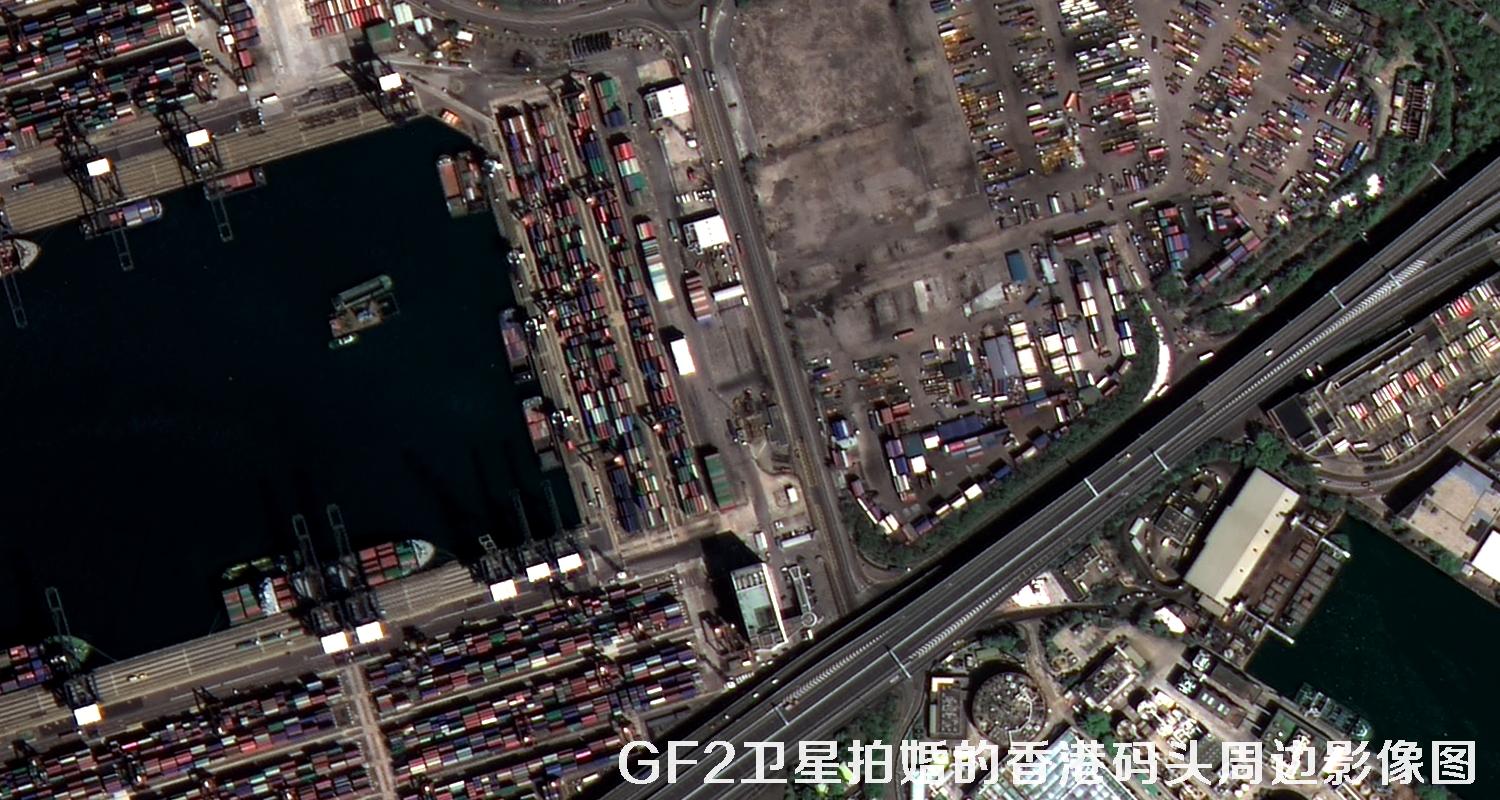 0.8米GF2卫星拍摄的地图图片