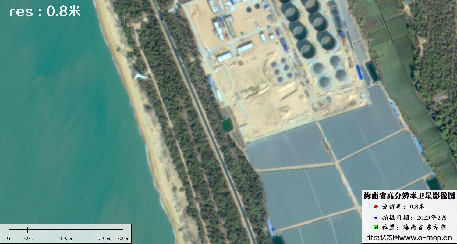 海南省中山市2023年最新0.8米分辨率卫星影像图