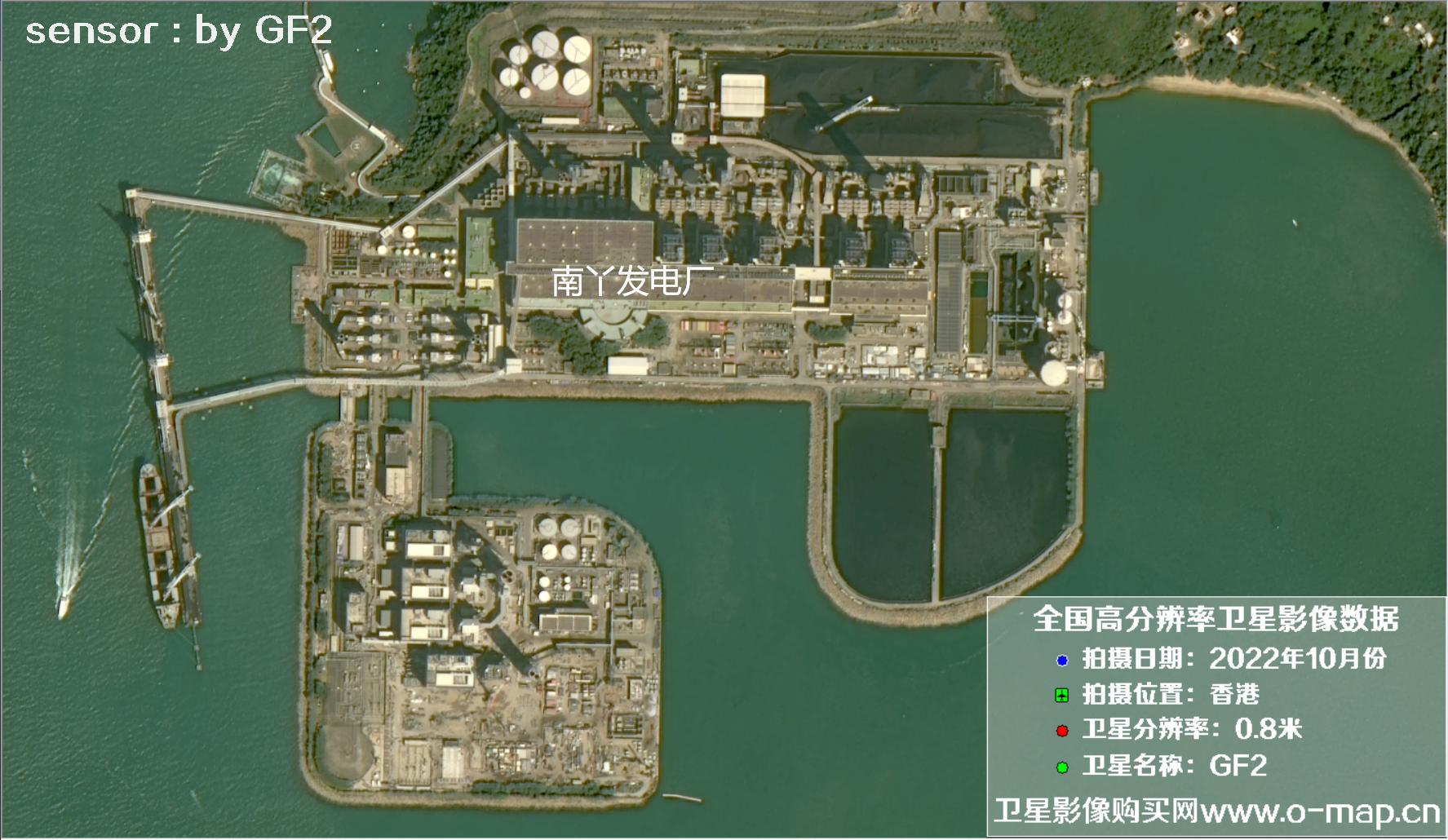 GF2卫星2022年10月份拍摄的香港南区南侧沿岸卫星图