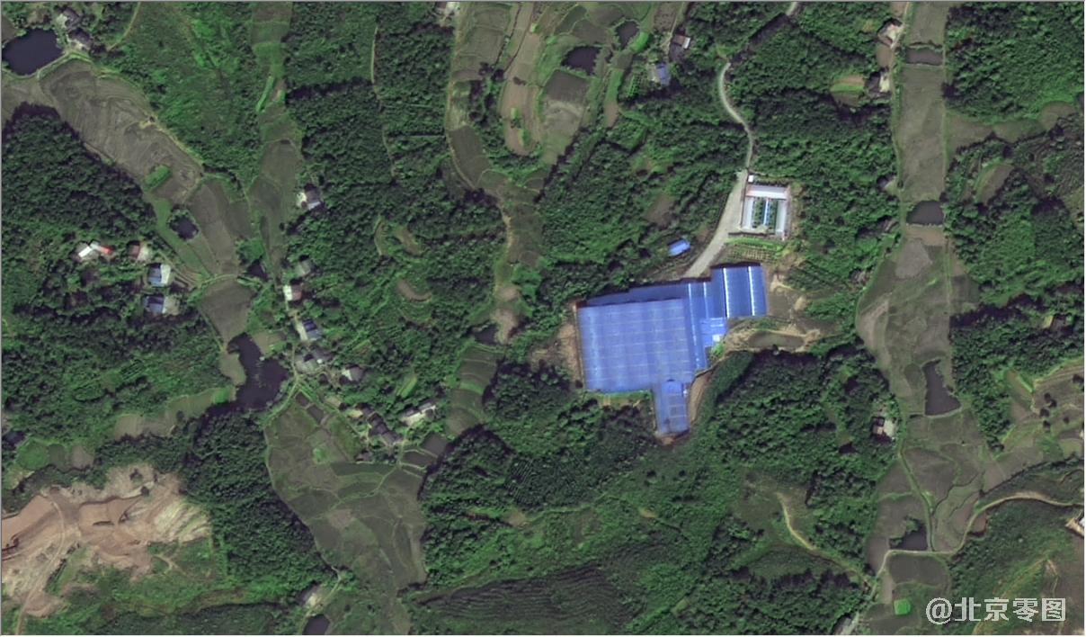 高分二号卫星拍摄的0.8米分辨率影像图片