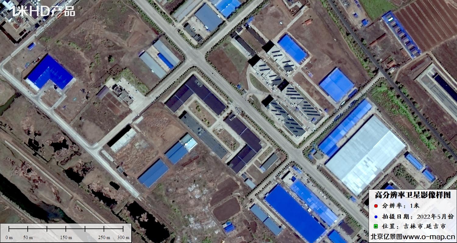 吉林市延吉市2022年5月份高分二号卫星影像图