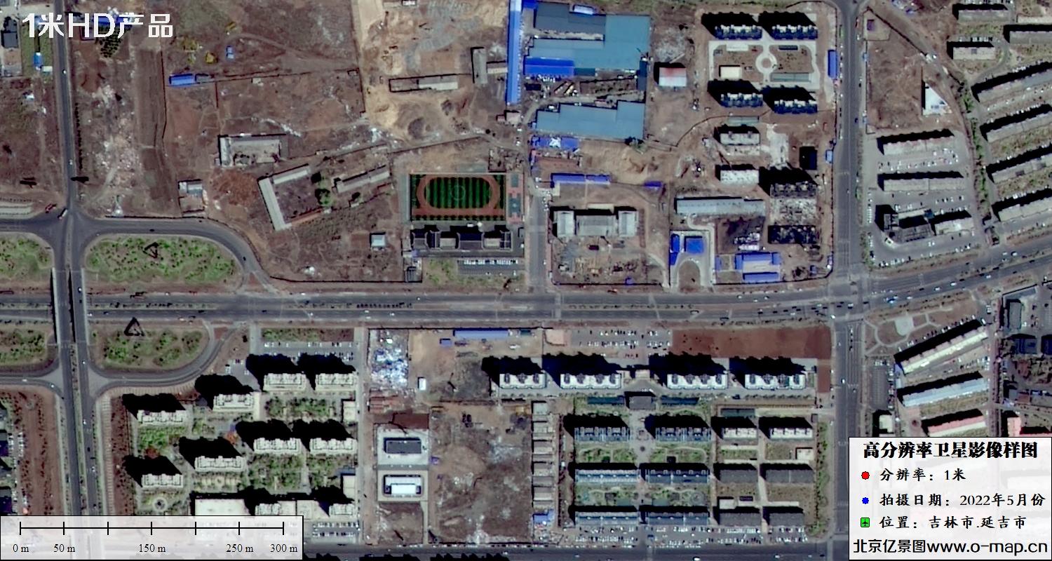 吉林市延吉市2022年5月份高分二号卫星影像图