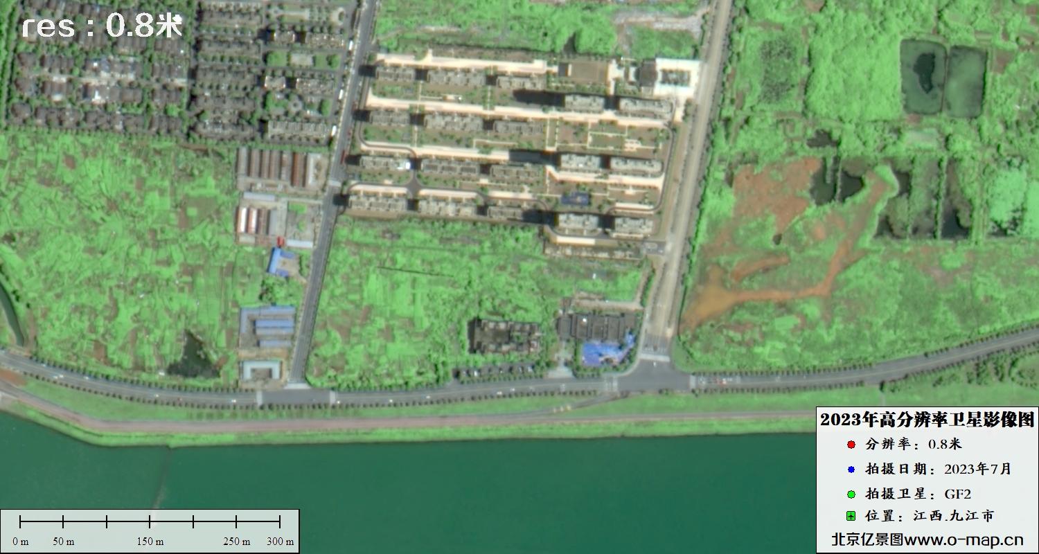 0.8米分辨率卫星拍摄的图片