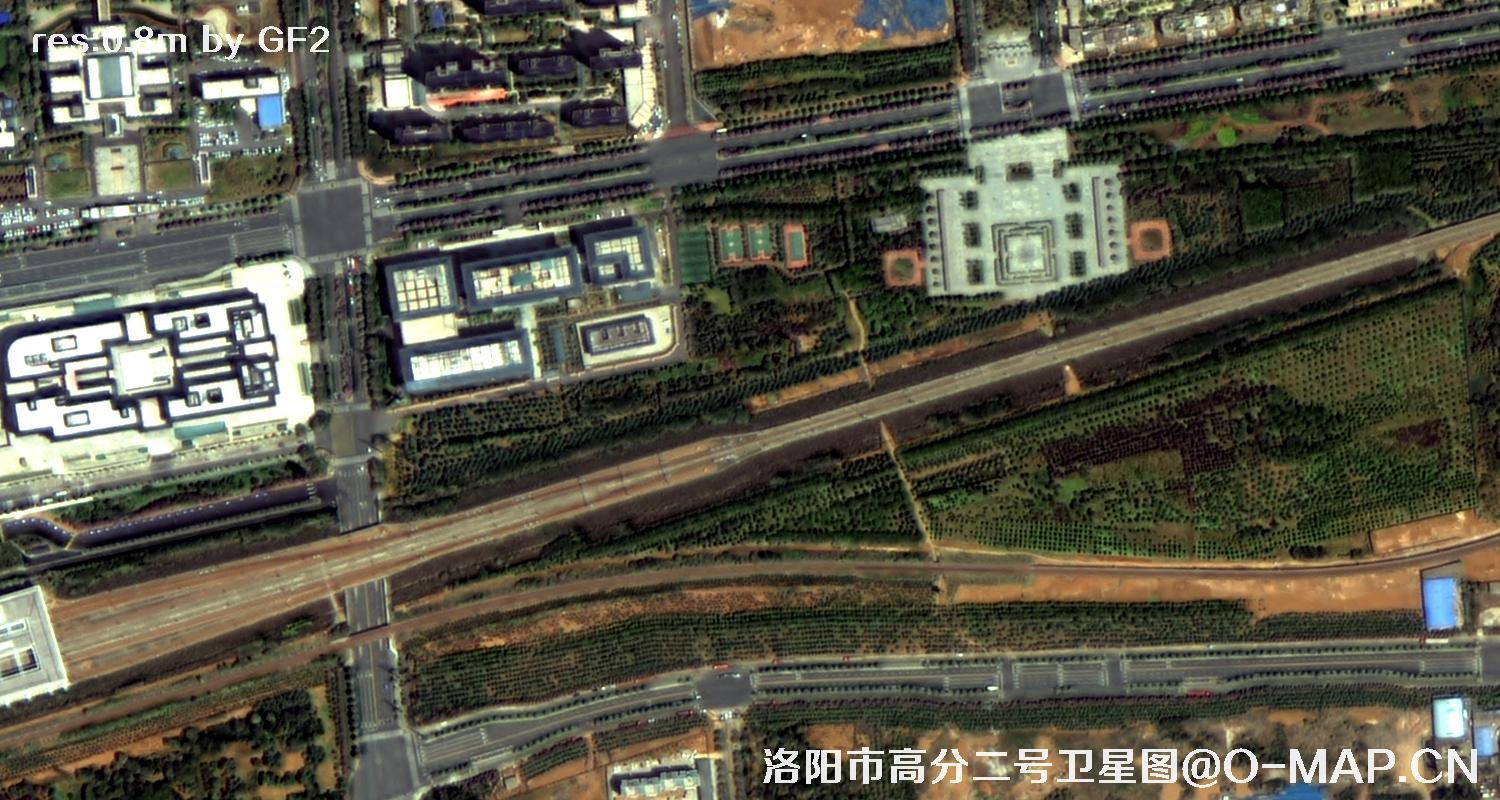高分二号拍摄的卫星影像图