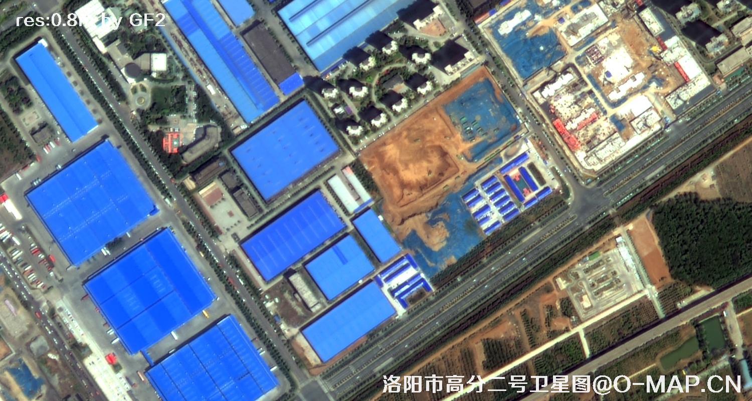 0.8米卫星拍摄的遥感影像图